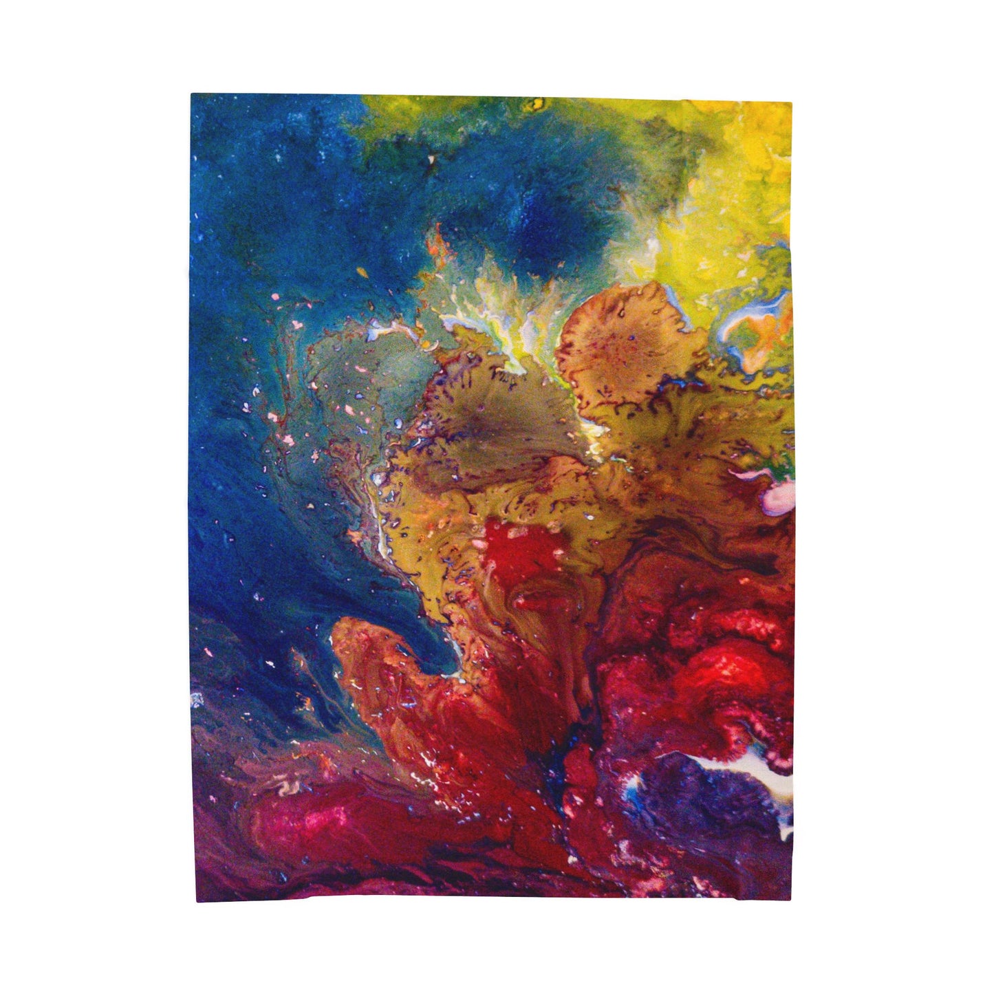 Soft Plush Throw Blanket - Chromatic Virus
