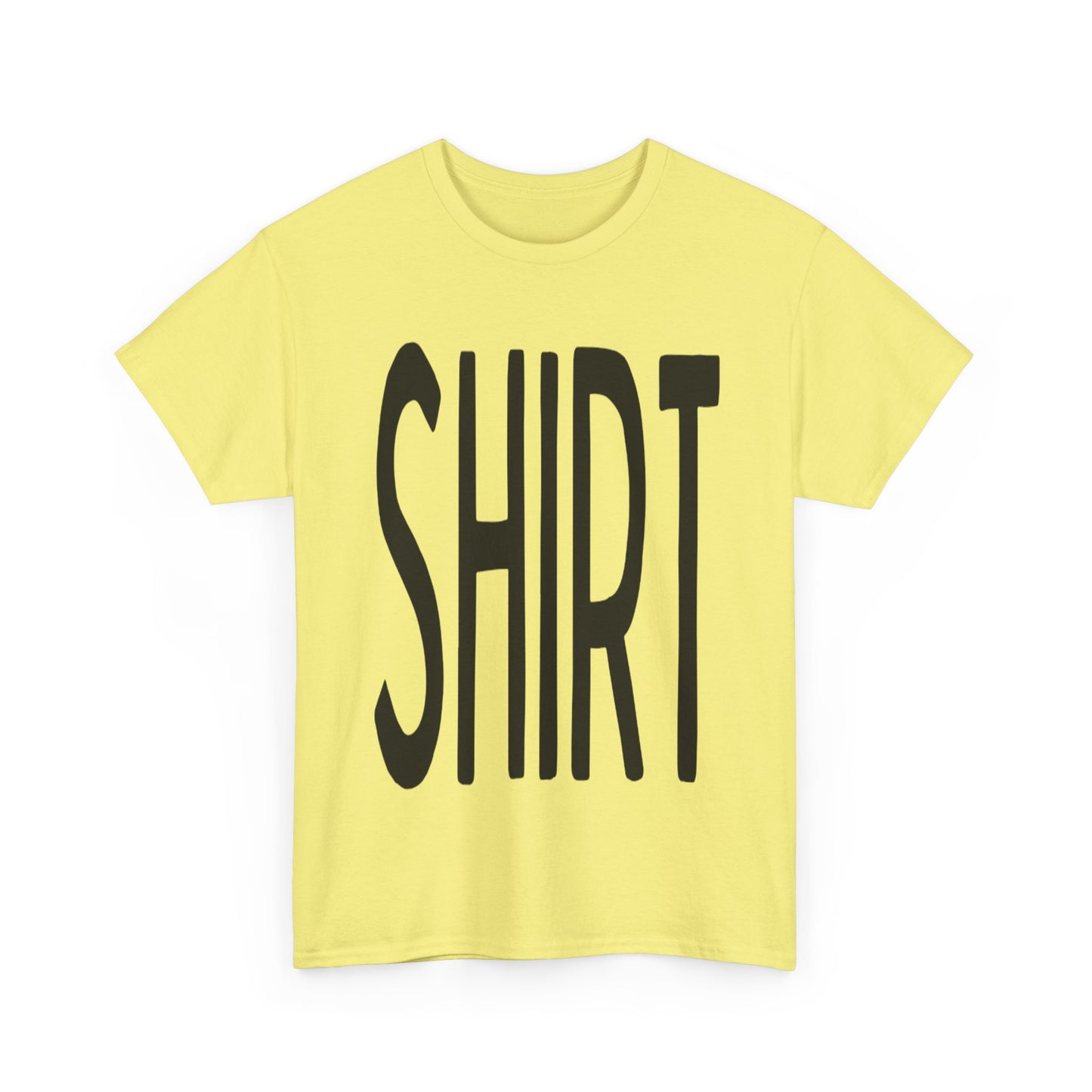 Obvious Design T-Shirt - 'Shirt' Text Front & Back