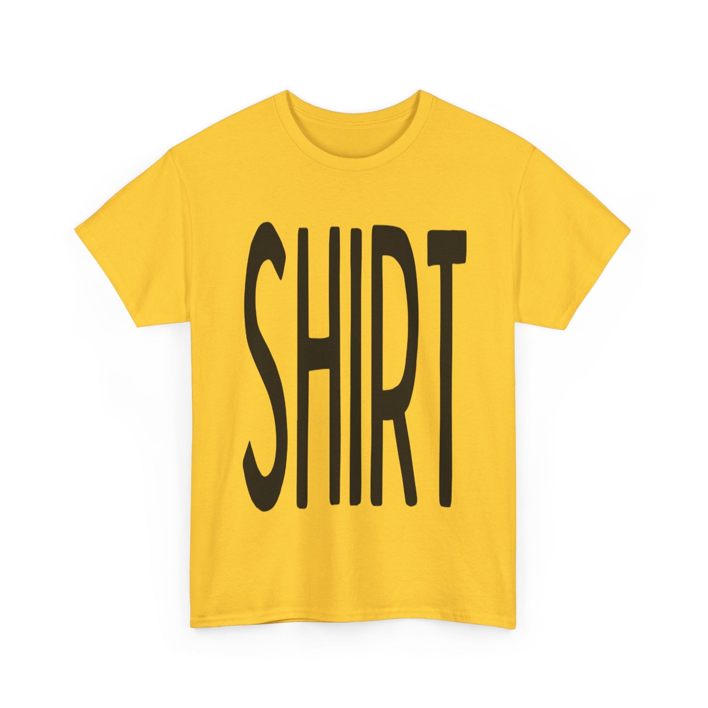 Obvious Design T-Shirt - 'Shirt' Text Front & Back