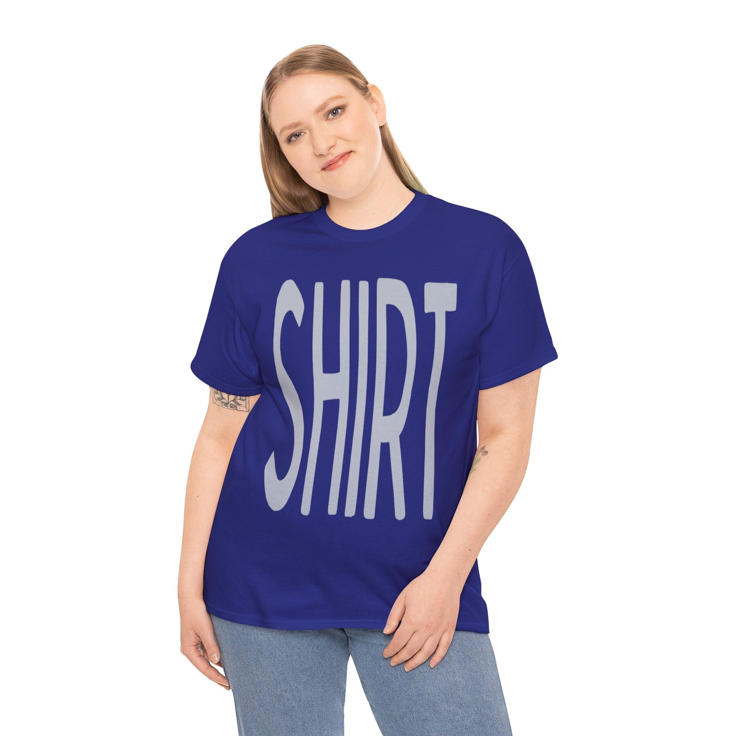 Obvious Design T-Shirt - 'Shirt' Text Front & Back