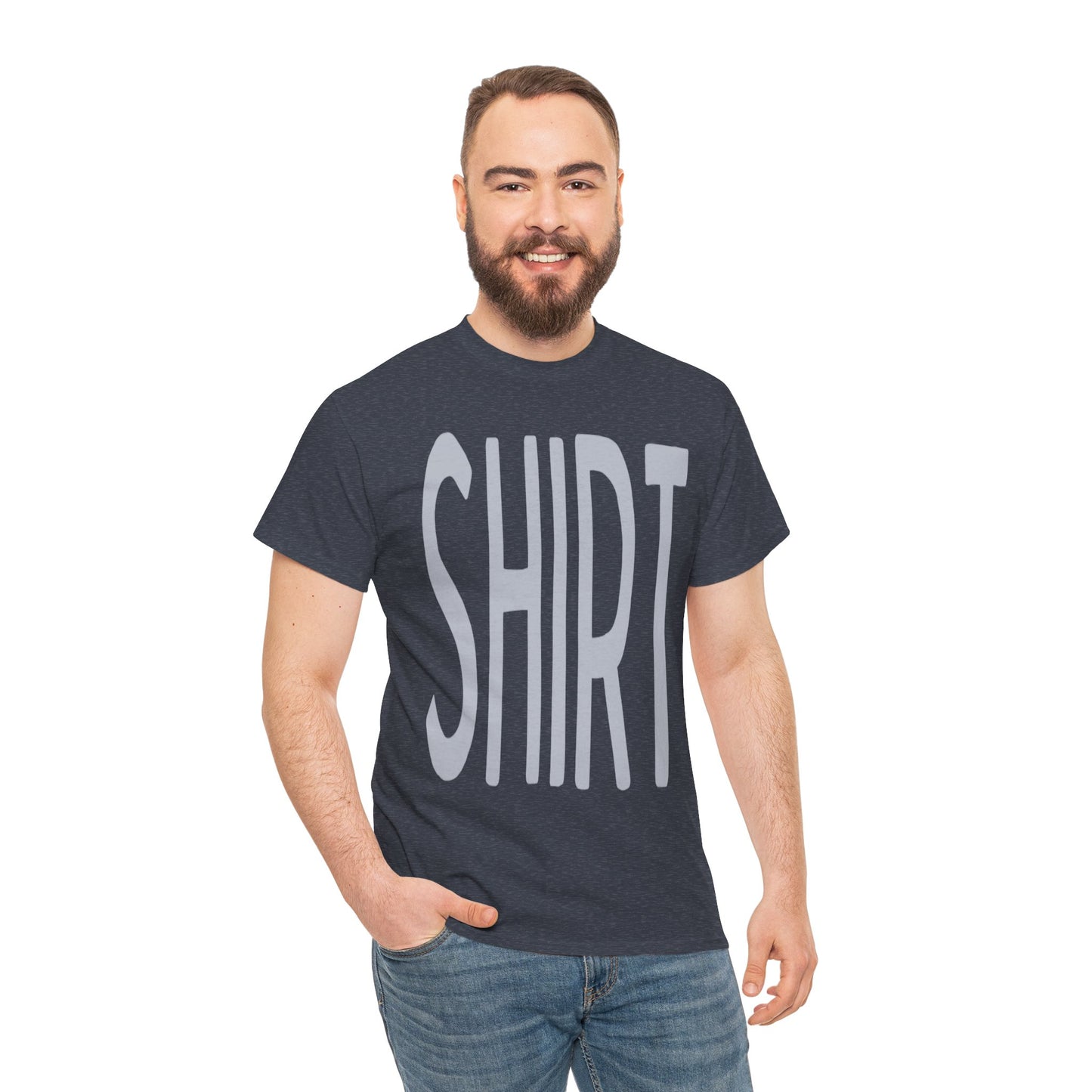 Obvious Design T-Shirt - 'Shirt' Text Front & Back