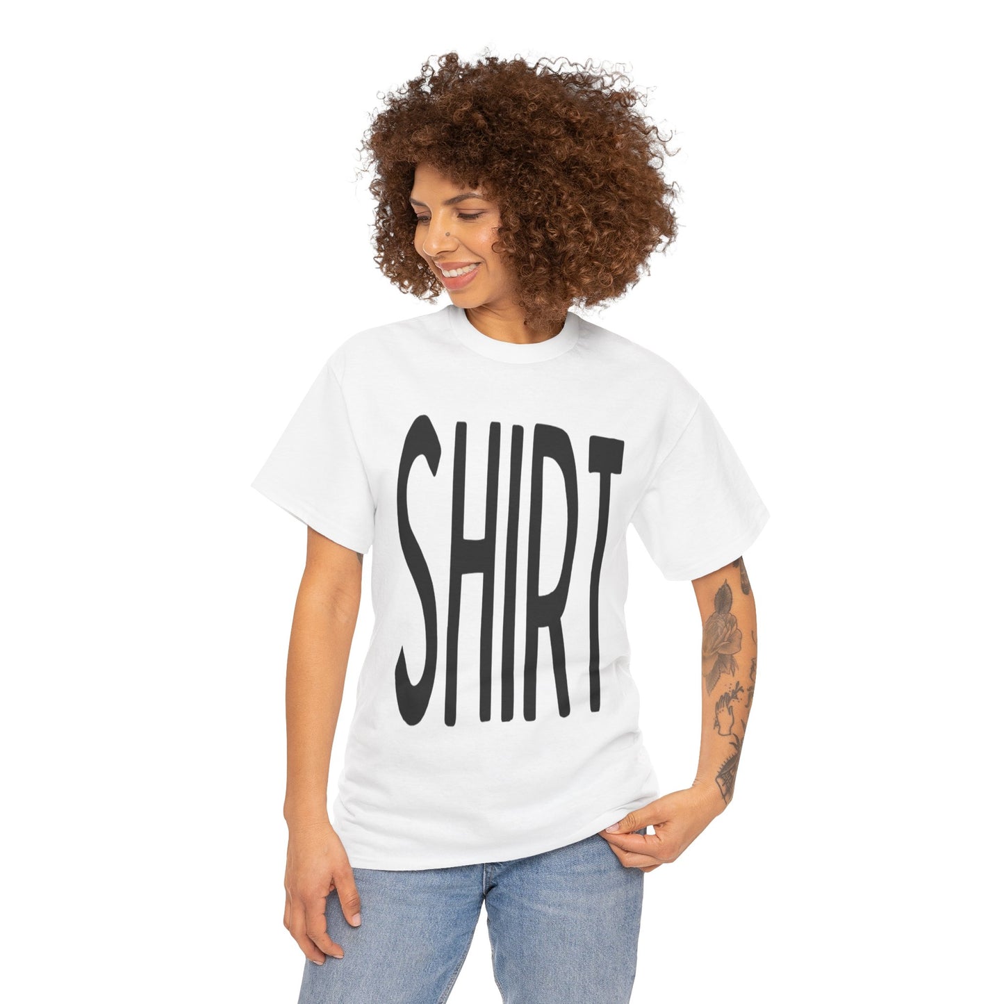 Obvious Design T-Shirt - 'Shirt' Text Front & Back