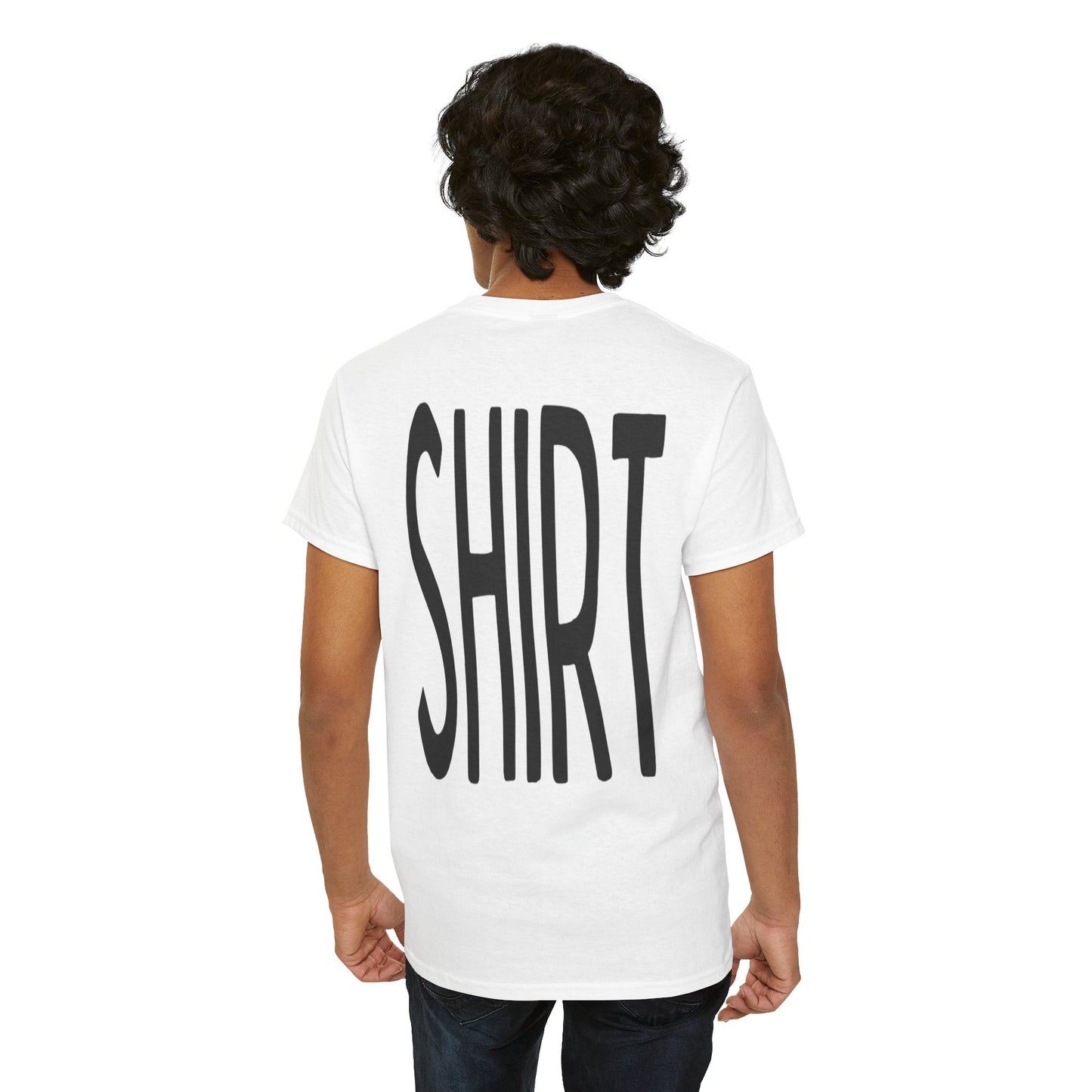 Obvious Design T-Shirt - 'Shirt' Text Front & Back