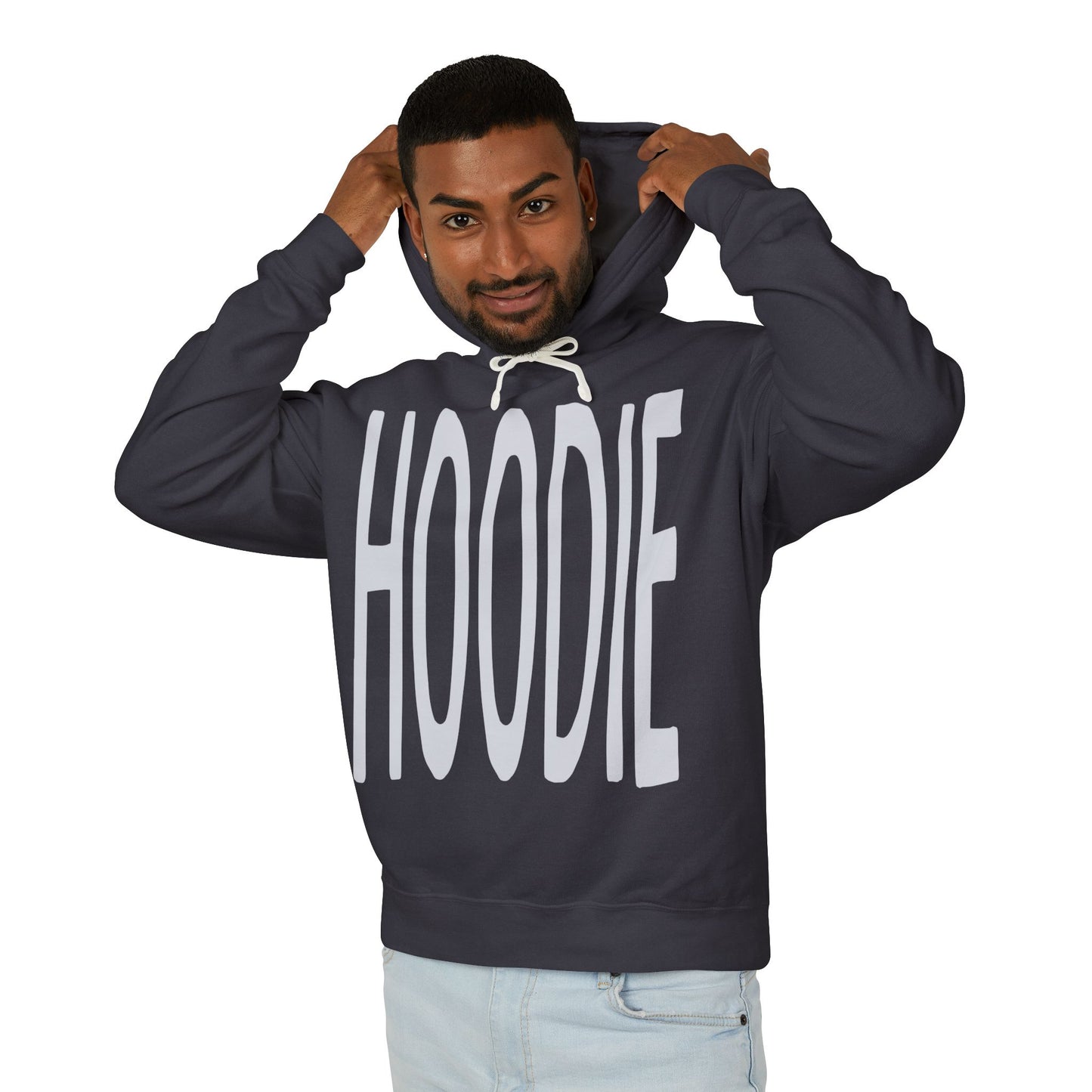 Obvious Collection Lightweight Hoodie - Funny and Ironic 'HOODIE' Design