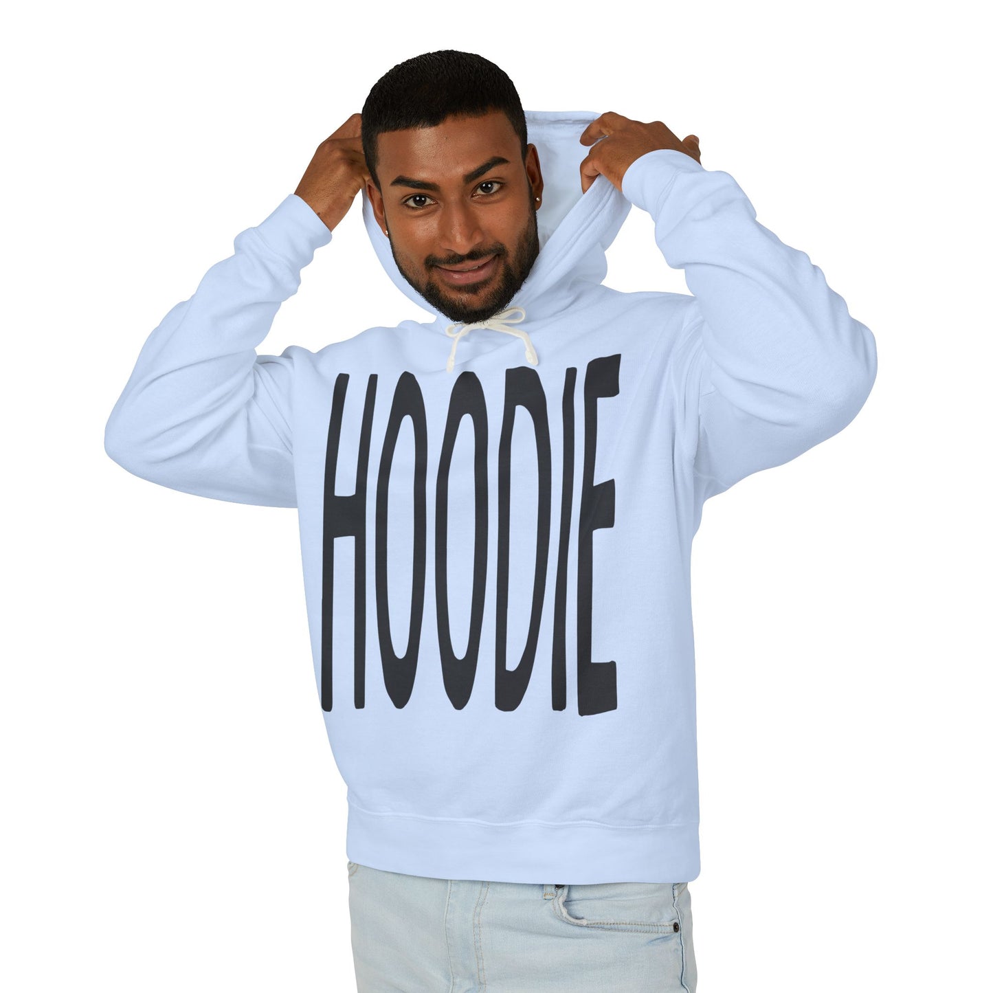 Obvious Collection Lightweight Hoodie - Funny and Ironic 'HOODIE' Design