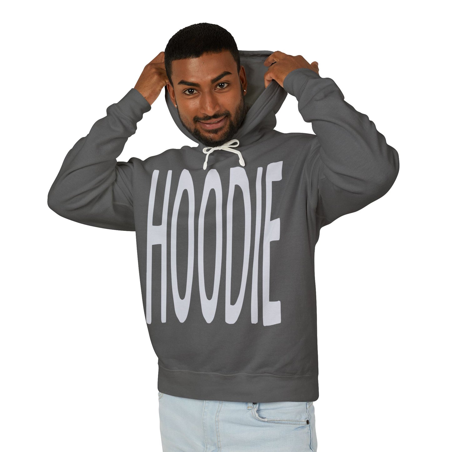 Obvious Collection Lightweight Hoodie - Funny and Ironic 'HOODIE' Design
