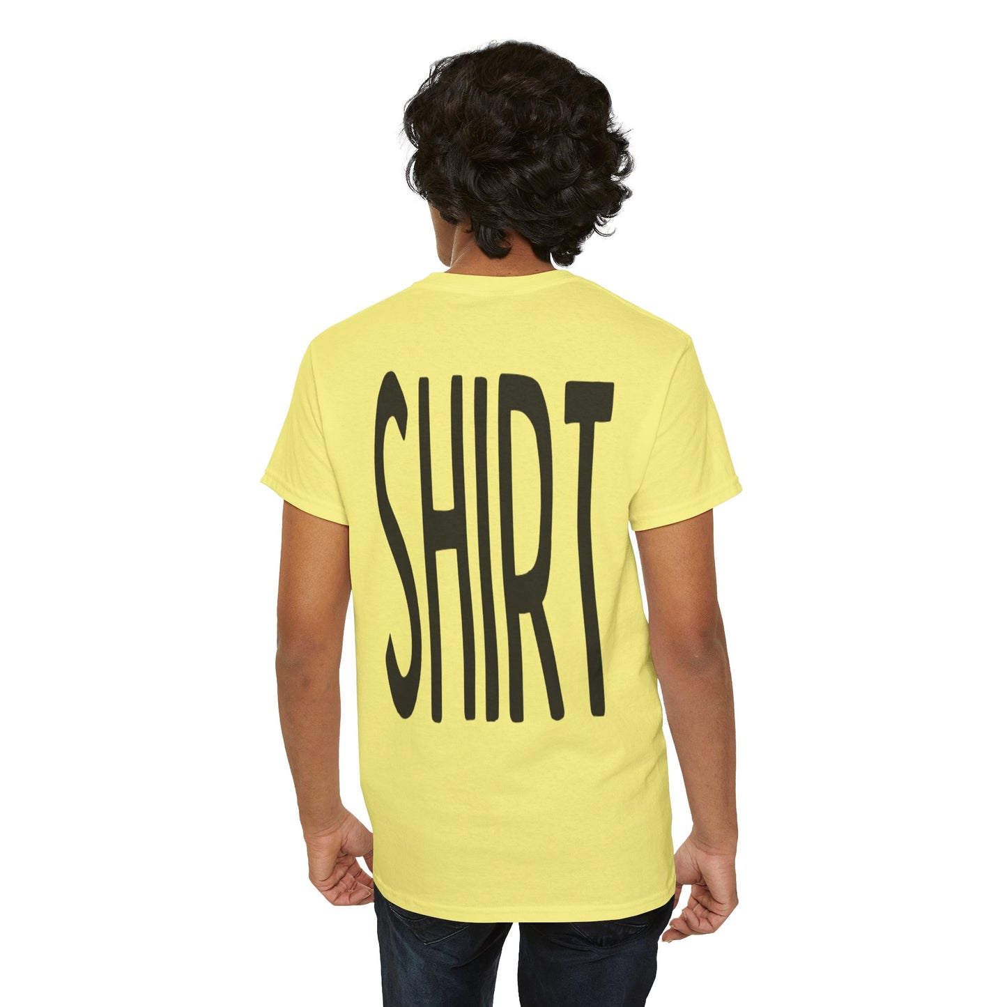 Obvious Design T-Shirt - 'Shirt' Text Front & Back