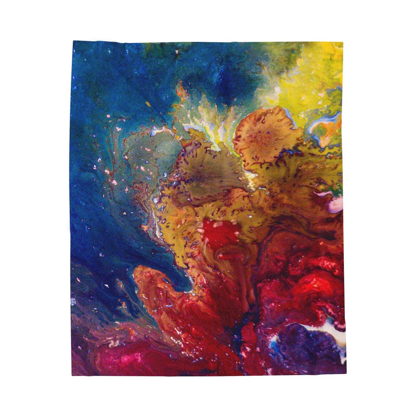 Soft Plush Throw Blanket - Chromatic Virus