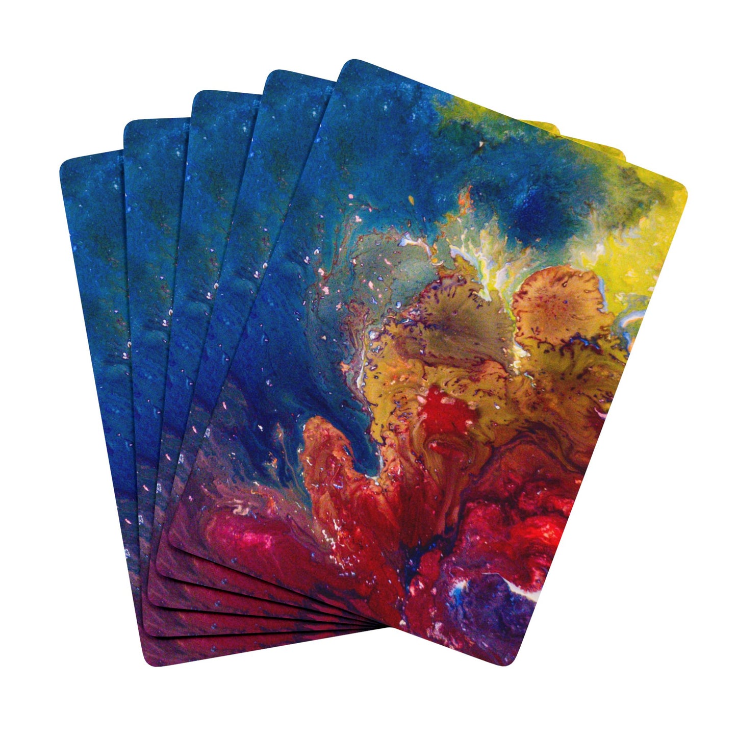 Playing Cards - Vibrant Chromatic Virus Design