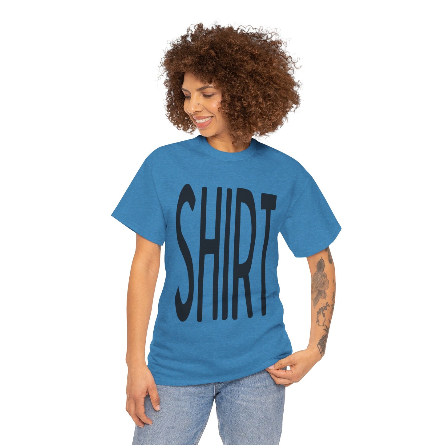 Obvious Design T-Shirt - 'Shirt' Text Front & Back