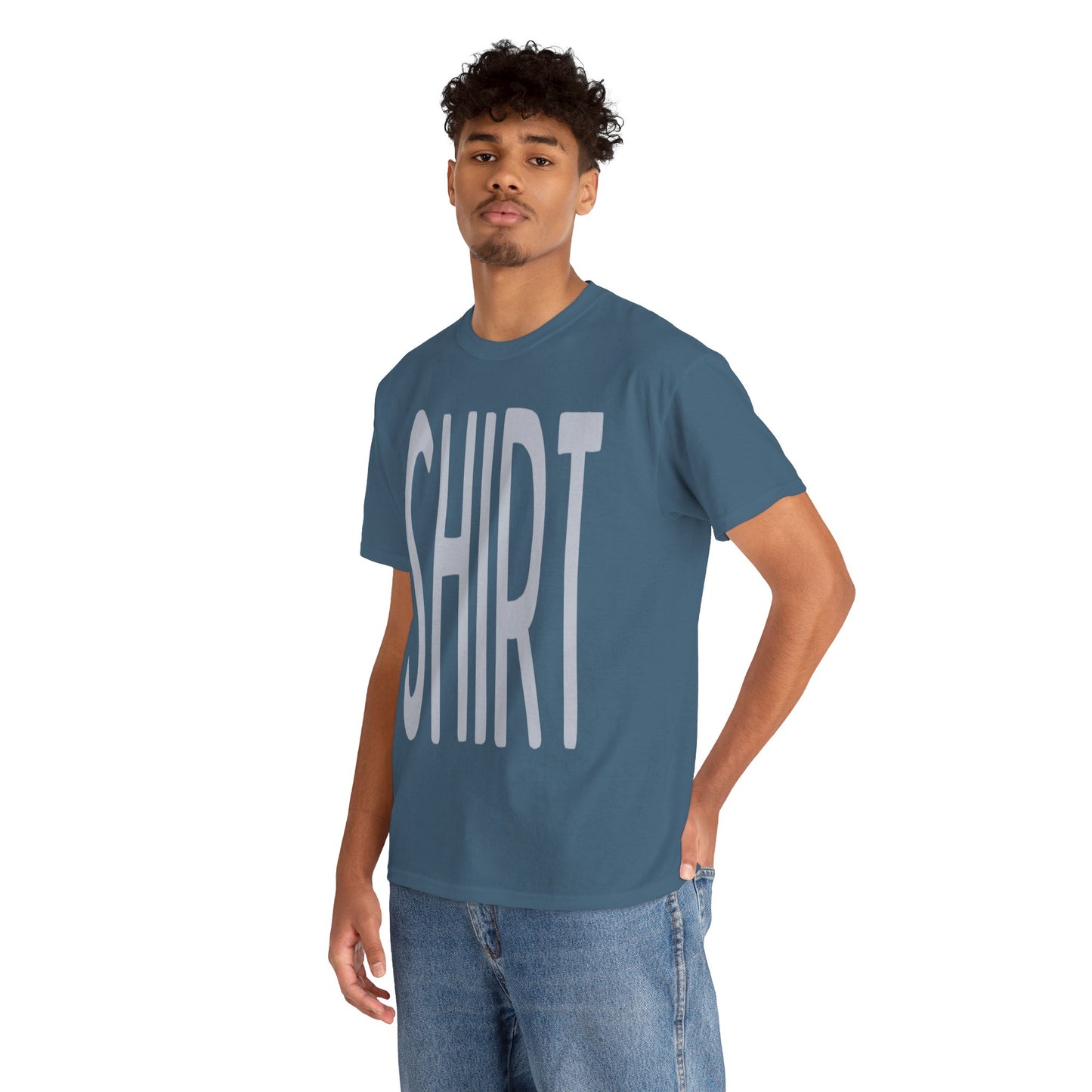 Obvious Design T-Shirt - 'Shirt' Text Front & Back