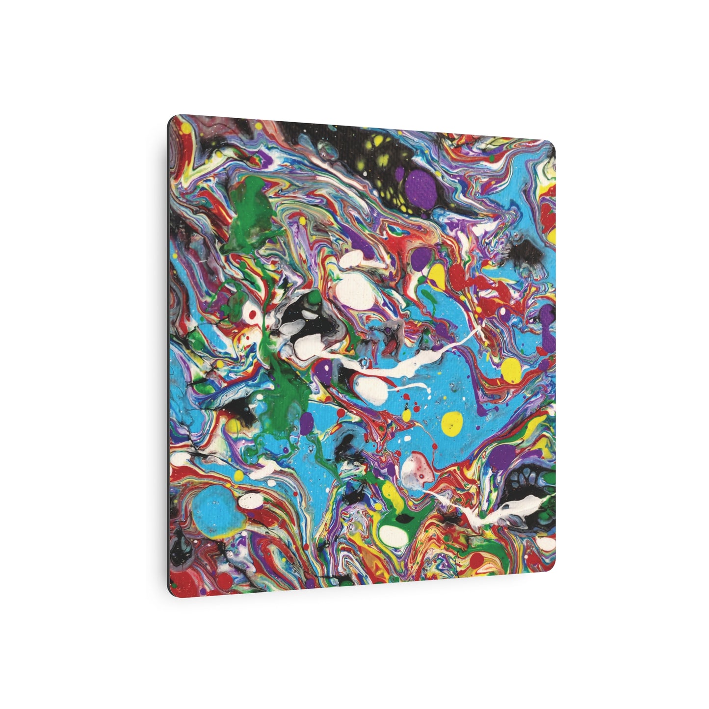 Rainbow Intricacy - Metal Art Sign – Vibrant Colorful Wall Decor