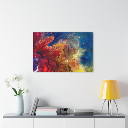 Chromatic Virus - Acrylic Print (Colorful Paint Design French Cleat Hanging Wall Art)