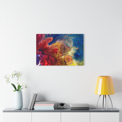 Chromatic Virus - Acrylic Print (Colorful Paint Design French Cleat Hanging Wall Art)