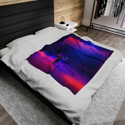 Unique Depth Blanket, Soft Plush Throw, Cozy Warm Bedding, Unique Comforting Home Decor, Depth Design