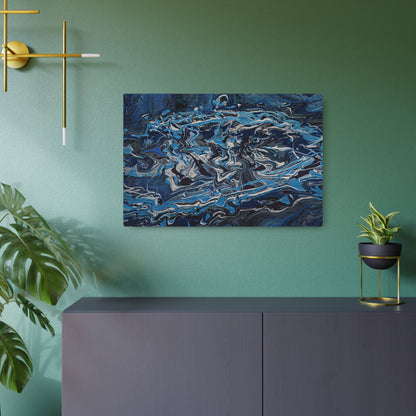 Grit Blue - Metal Art Sign – Wall Decor