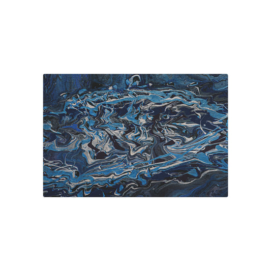 Grit Blue - Metal Art Sign – Wall Decor