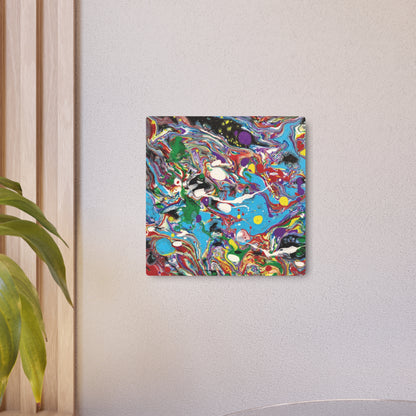 Rainbow Intricacy - Metal Art Sign – Vibrant Colorful Wall Decor