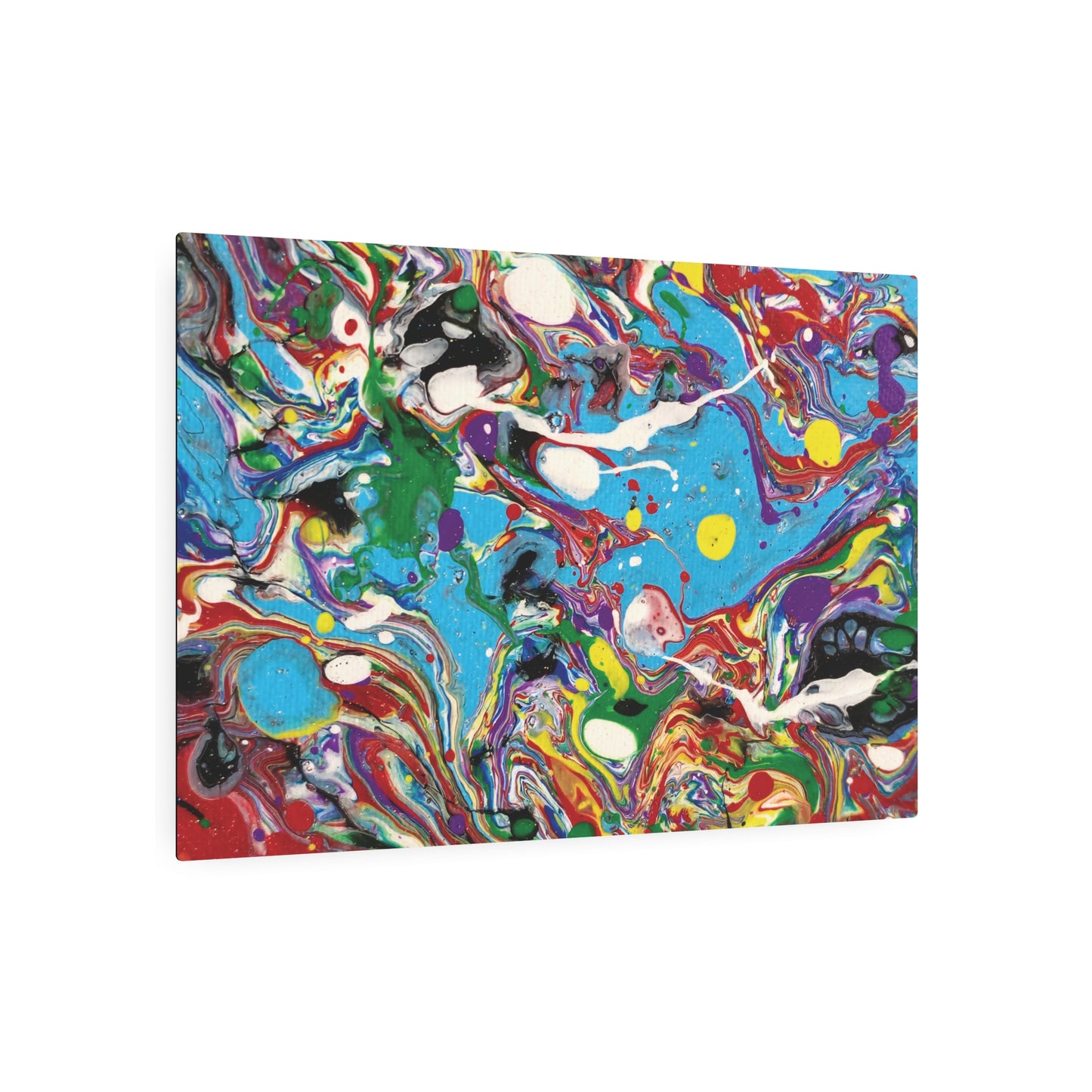 Rainbow Intricacy - Metal Art Sign – Vibrant Colorful Wall Decor