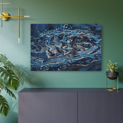 Grit Blue - Metal Art Sign – Wall Decor