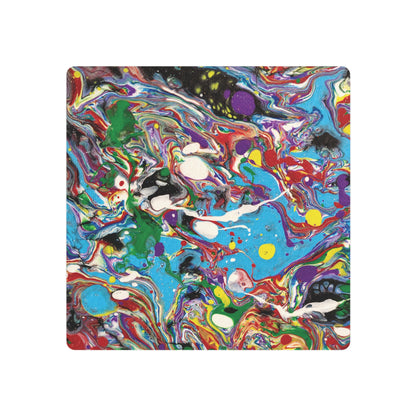 Rainbow Intricacy - Metal Art Sign – Vibrant Colorful Wall Decor